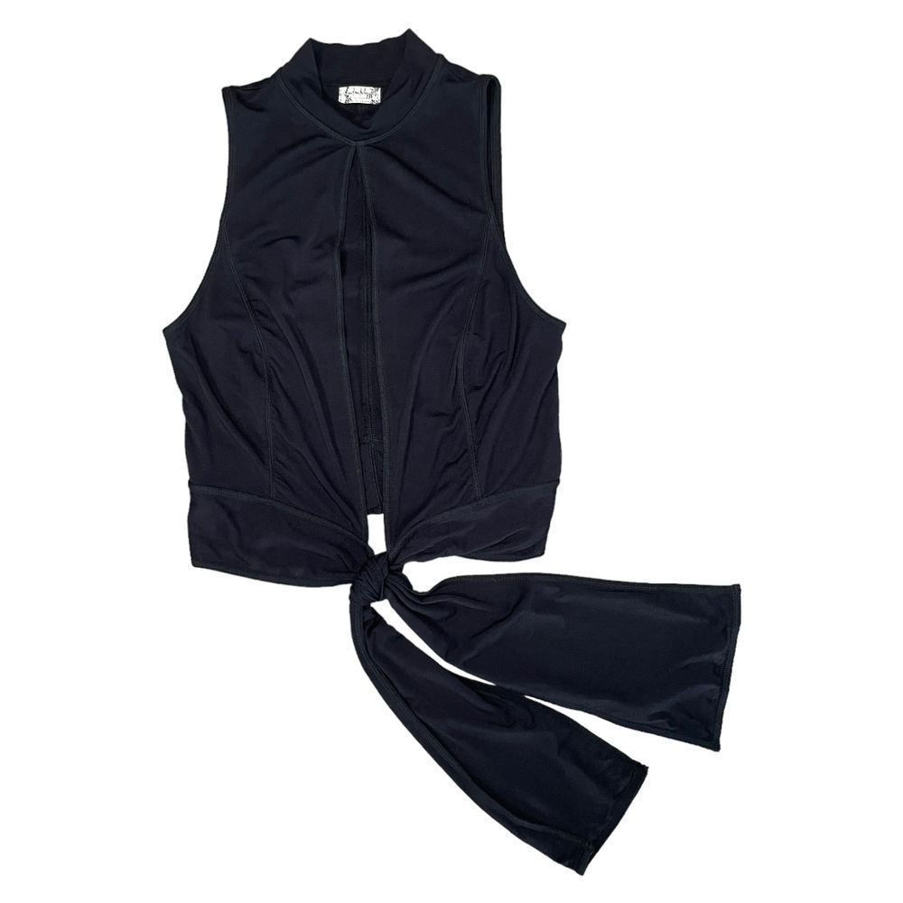 Free People Intimately Mock Neck Tie Hem Top